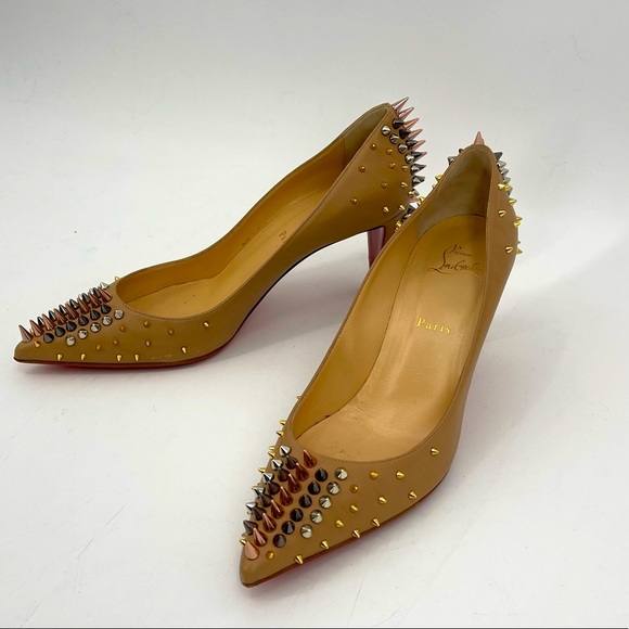 COPY - Christian louboutin  shoes. Beige color. Short heel - Picture 3 of 8